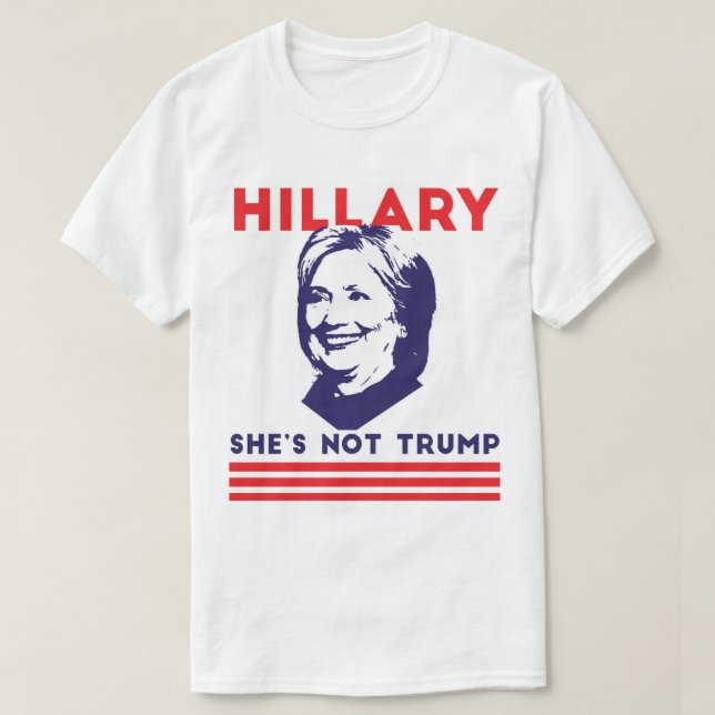 Camiseta Hillary: Não é trunfo (Frente do Design)