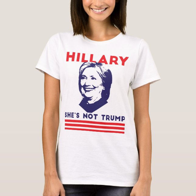 Camiseta Hillary: Não é trunfo (Frente)