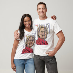 Camiseta Hillary para a prisão - You've obteve a cadeia!