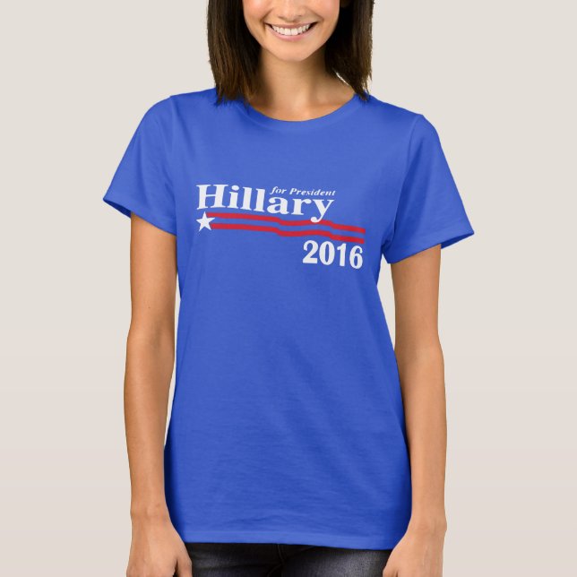 Camiseta Hillary para o presidente t-shirt 2016 (Frente)