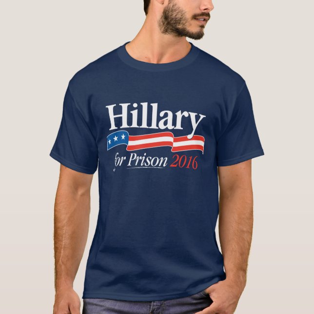Camiseta Hillary para o t-shirt 2016 da prisão (Frente)