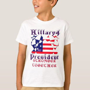 Camiseta Hillary Para Presidente dos EUA Nós Somos Mais For