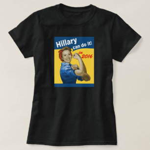 Camiseta Hillary pode fazê-lo 2016
