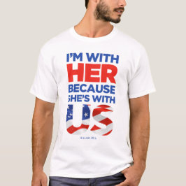 Camiseta Hillary T branco/claro de 2016