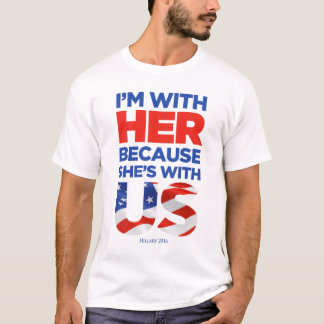 Camiseta Hillary T branco/claro de 2016