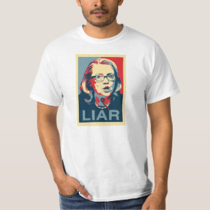 Camiseta Hillary: T-shirt do MENTIROSO