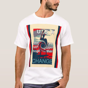 Camiseta Hillary USA somos mais fortes juntos