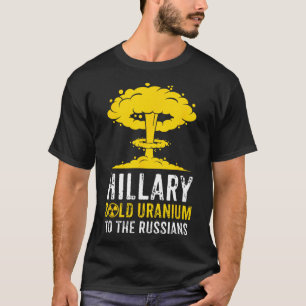 Camiseta Hillary Vendeu Urânio Para Homens Mulheres Pro-tru