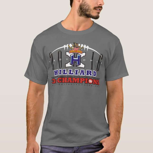 Camiseta Hilliard Big Cats - Campeonato de Cavalo de Troia  (Frente)