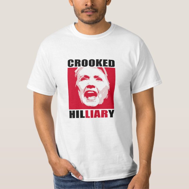 Camiseta HILLIARY CURVADO - - Anti-Hillary - (Frente)