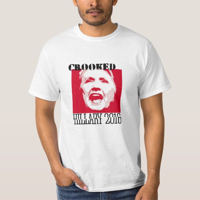 Camiseta HILLIARY CURVADO - - - Anti-Hillary - (Frente)