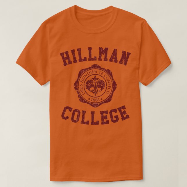 Camiseta Hillman College 1881 (Frente do Design)