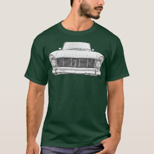 Camiseta Hillman Super Minx 1960 clássico monocromo