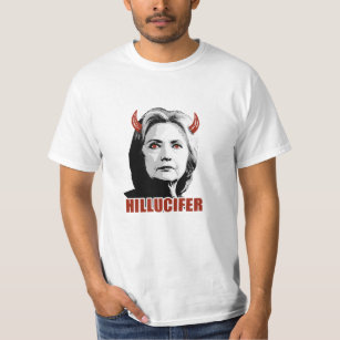 Camiseta Hillucifer - Hillary são Lucifer - Anti-Hillary -