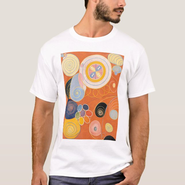 Camiseta Hilma Af Klint, Os Dez Maiores No3, Abstrato Art (Frente)