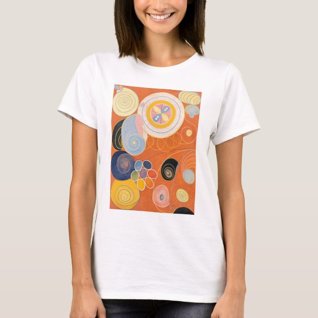 Camiseta Hilma Af Klint, Os Dez Maiores No3, Abstrato Art (Frente)