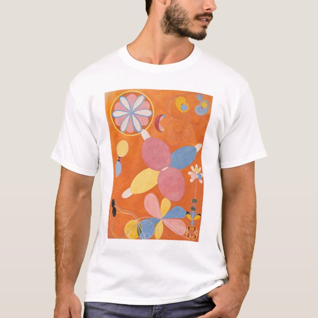 Camiseta Hilma Af Klint, Os Dez Maiores No4, Abstrato Art (Frente)