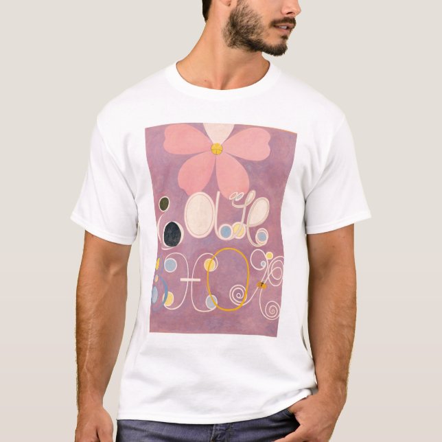 Camiseta Hilma Af Klint, Os Dez Maiores No5, Abstrato Art (Frente)