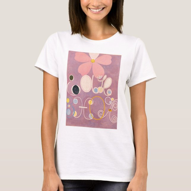 Camiseta Hilma Af Klint, Os Dez Maiores No5, Abstrato Art (Frente)