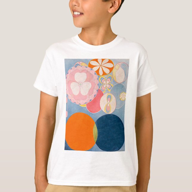 Camiseta Hilma af Klint - Os Dez Maiores, No. 2, Infância (Frente)