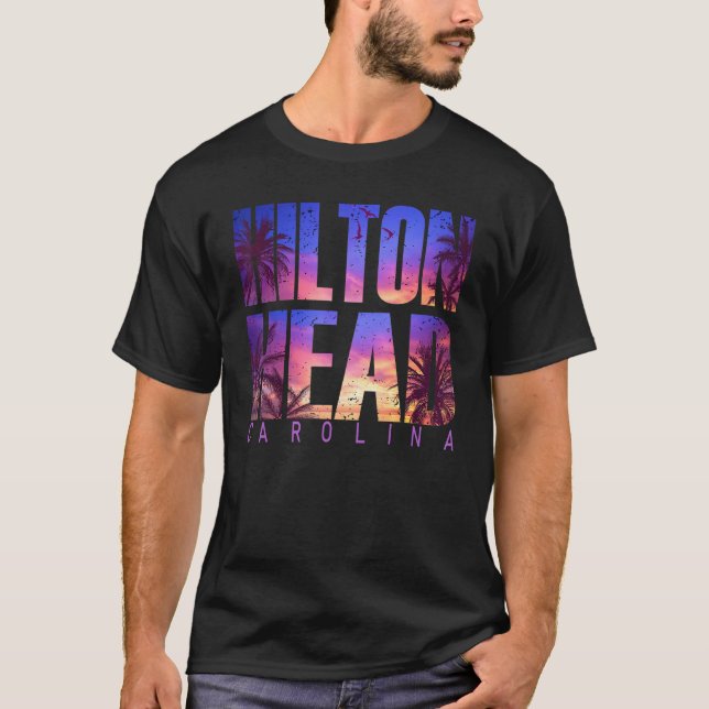 Camiseta Hilton Head Carolina Summer Vacation Matching Fami (Frente)