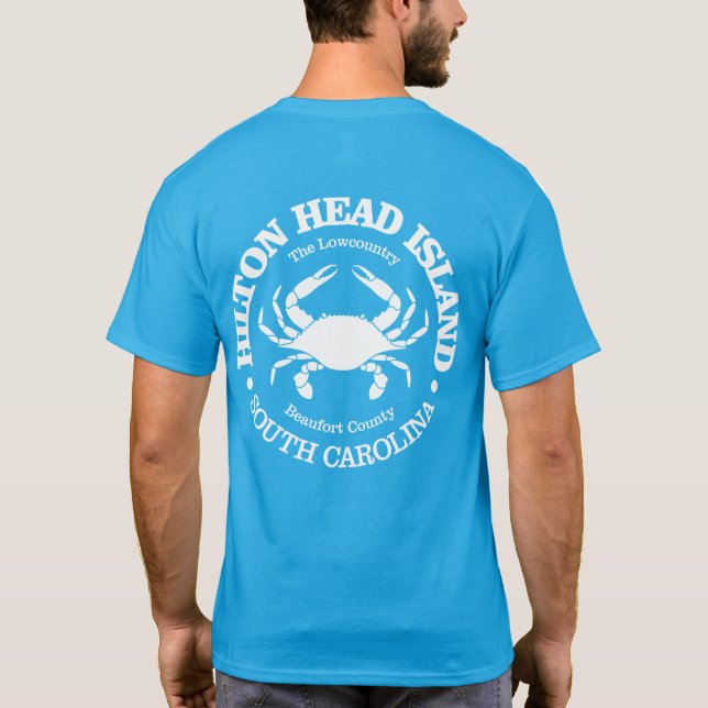 Camiseta Hilton Head Island (caranguejo) (Verso)