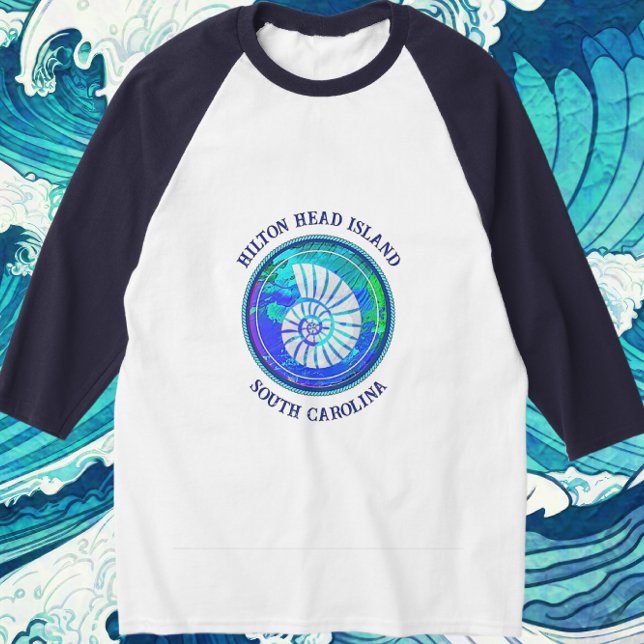 Camiseta Hilton Head Island South Carolina Sea Shell (Criador carregado)