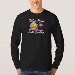 Camiseta Hilton Head Island South Carolina Vintage Sunset R