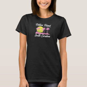 Camiseta Hilton Head Island South Carolina Vintage Sunset R