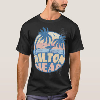 Camiseta Hilton Head South olina Beach Surf Summer Vaces
