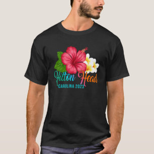 Camiseta Hilton Head Vacation Carolina Hibiscus Tropical Fl