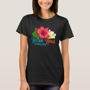 Camiseta Hilton Head Vacation Com Carolina Hibisc Tropical