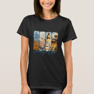 Camiseta Himalaia Nepal Viagem Viagem Pincelada Souvenir