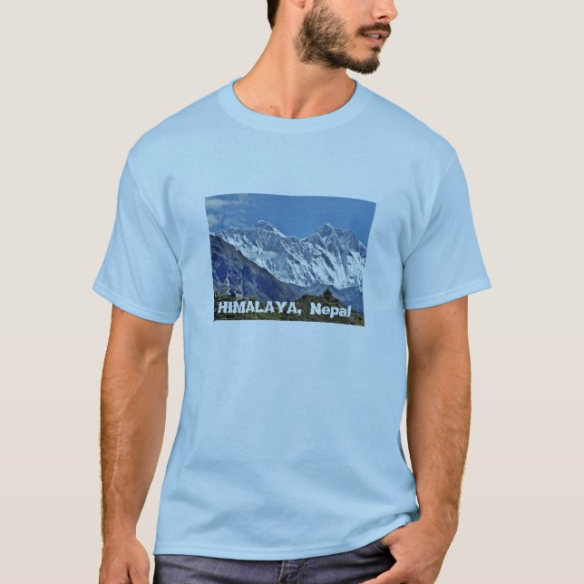 Camiseta HIMALAYA - uma de 1000 vistas de NEPAL (Frente)