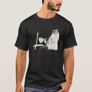 Camiseta Himalayan Birman Ragdoll Snowshoe Love Kitten