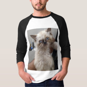Camiseta Himalyan cat impressão Tshirt JN
