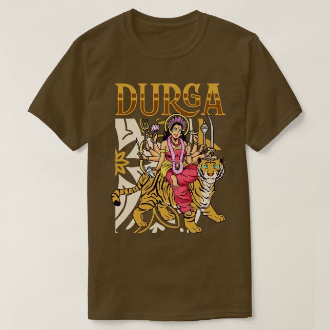 Camiseta Hindu Deus Durga (Frente do Design)