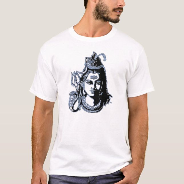Camiseta Hindu Deus Mahadev Lord Shiva abençoa (Frente)