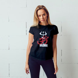 Camiseta Hindu Deus Shiva Om Namah Shivay com Trident OM