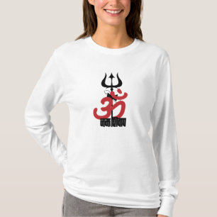 Camiseta Hindu Deus Shiva Om Namah Shivay com Trident OM