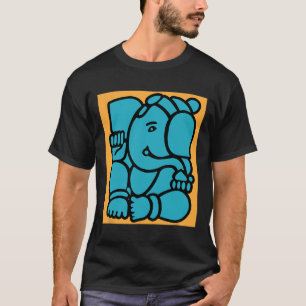 Camiseta Hindu Ganesha Puja Elefante Deus Ioga Meditação Mi