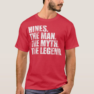 Camiseta HinesHines Nome da família Hines Hines sobrenome S
