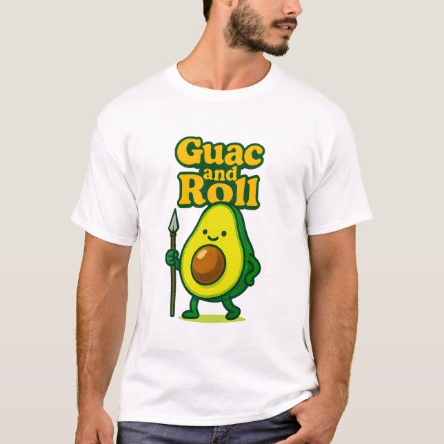 Camiseta Hino do Avocado - Guac, Roll, Repetir (Frente)