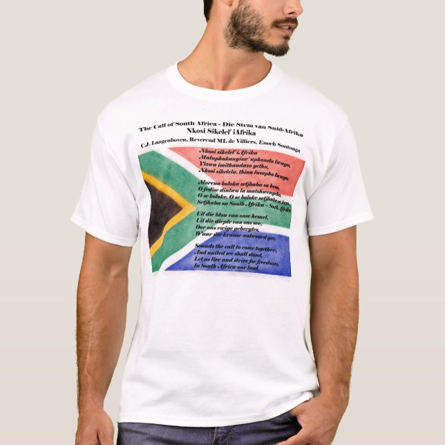 Camiseta Hino nacional da África do Sul (Frente)