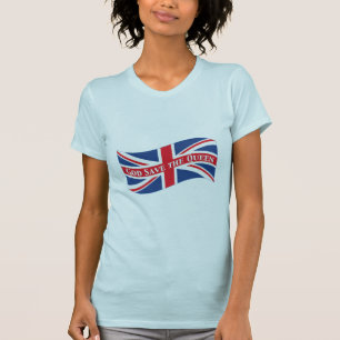Camiseta Hino nacional do Reino Unido com Union Jack