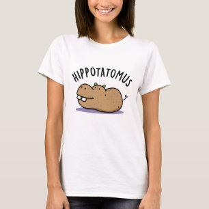 Camiseta Hip-batateira-mus Funny Hippo Pun