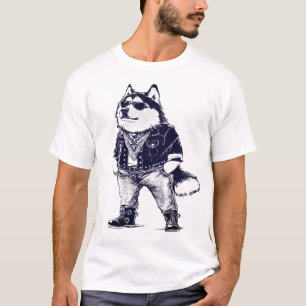 Camiseta HIP do Rapper legal do Alaskan Malamute