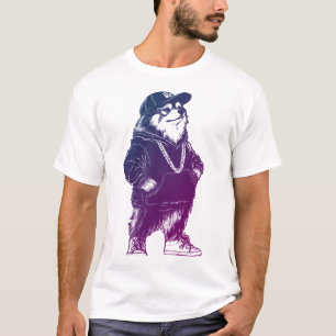 Camiseta HIP do Rapper legal do Alaskan Malamute com HIP