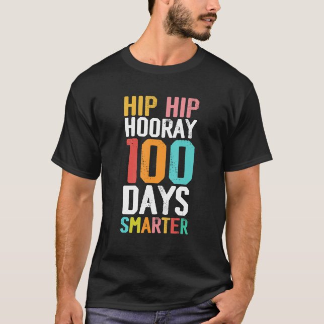 Camiseta Hip Hip Hooray 100 Dias - Teache Vaporware Mais In (Frente)