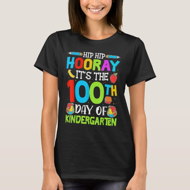 Camiseta Hip Hip Hooray é o centésimo dia de Ki (Frente)